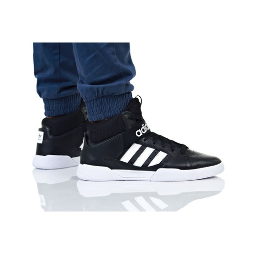 Czarne buty sportowe męskie Adidas sznurowane 
