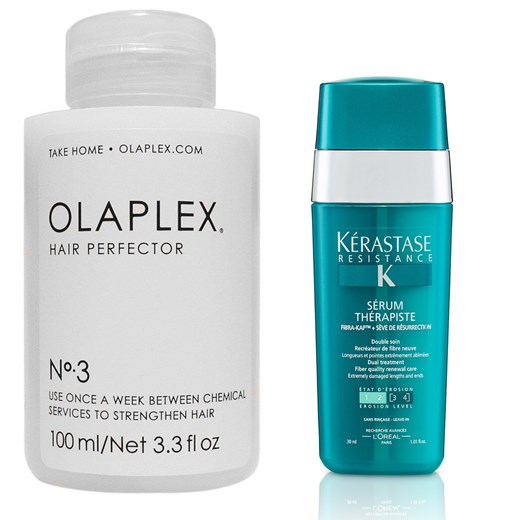 Olaplex Hair Perfector No.3 and Therapiste | Zestaw do włosów: regenerująca kuracja do włosów 100ml + serum do zniszczonych końcówek 30ml - Wysyłka w 24H!  Olaplex  Estyl.pl