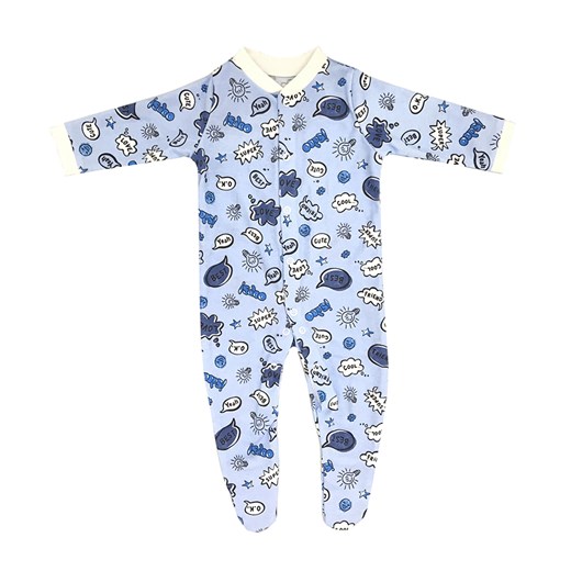 Odzież dla niemowląt Dolce Sonno bawełniana niebieska z nadrukami chłopięca 