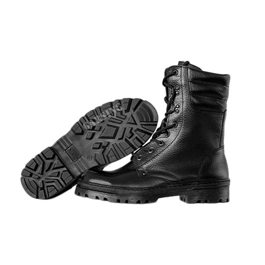 Buty zimowe męskie Garsing ze skóry w stylu militarnym sznurowane 