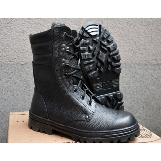 Buty zimowe męskie Garsing czarne sznurowane 
