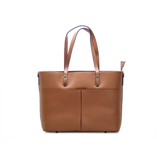 Shopper bag Barberini`s bez dodatków na ramię elegancka mieszcząca a5 