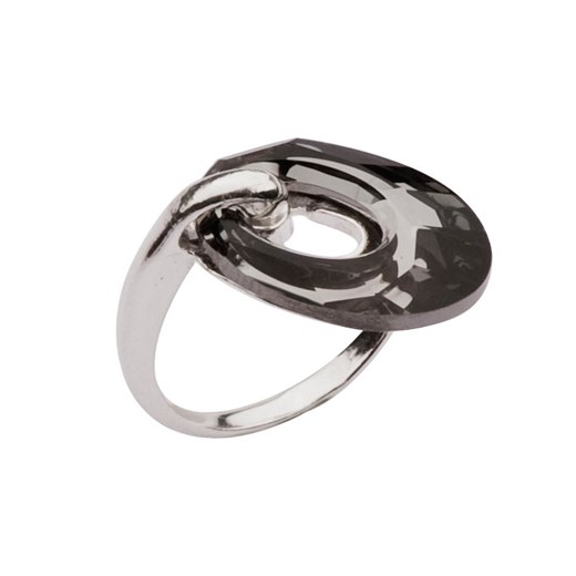 Srebrny pierścionek Polcarat Design z kryształkiem swarovskiego 