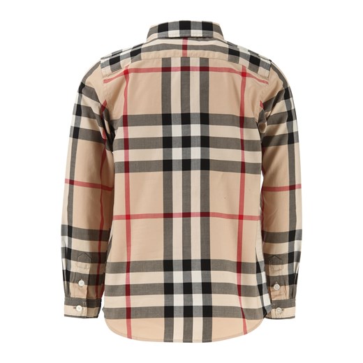 Koszula chłopięca Burberry w kratkę z bawełny
