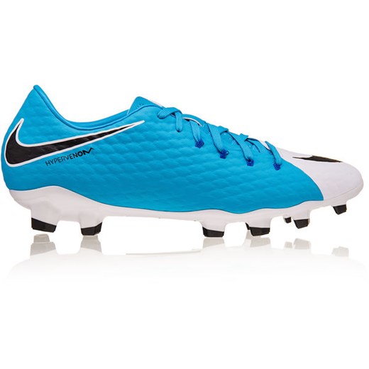 Buty piłkarskie korki Hypervenom Phelon III FG Nike (niebiesko-białe)