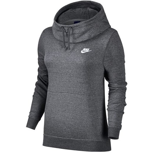 Bluza z kapturem damska Sportswear Funnel-Neck Hoodie Nike (grafitowa)