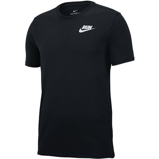 Koszulka męska Dry Solid Swoosh Nike (czarna)