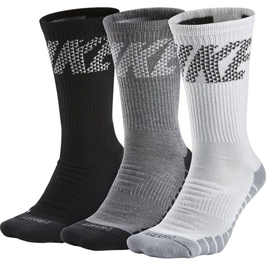Skarpety Crew Socks 3 pary Nike (białe/szare/czarne)