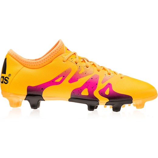 Buty piłkarskie korki X 15.2 Techfit FG/AG Adidas (pomarańczowe)