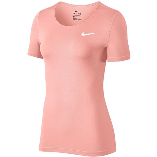 Bluzka sportowa Nike różowa bez wzorów 