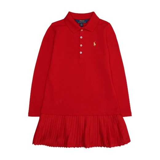 Sukienka dziewczęca czerwona Polo Ralph Lauren 