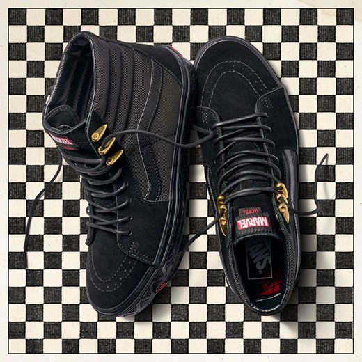 Buty sneakersy  Vans Sk8-Hi x Marvel Black Panther VA38GEUBH