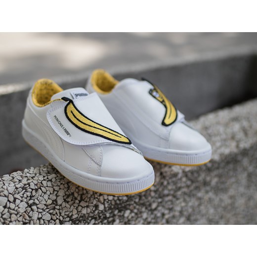 Buty dziecięce sneakersy Puma Minions Basket Wrapst Lps 364081 01