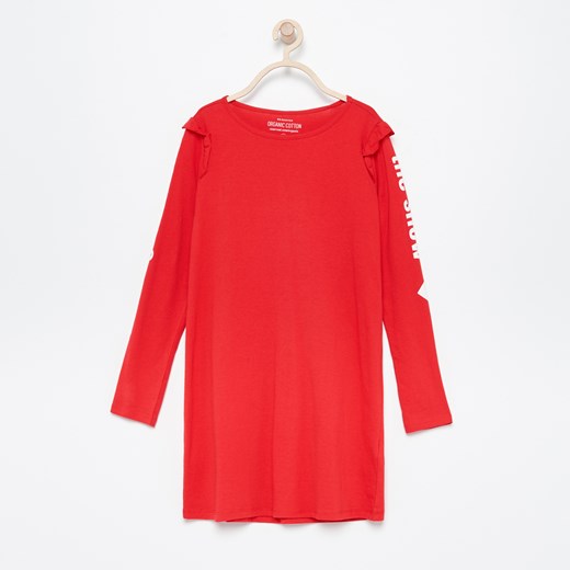 Reserved - Sukienka z bawełny organicznej - Czerwony  Reserved 152 