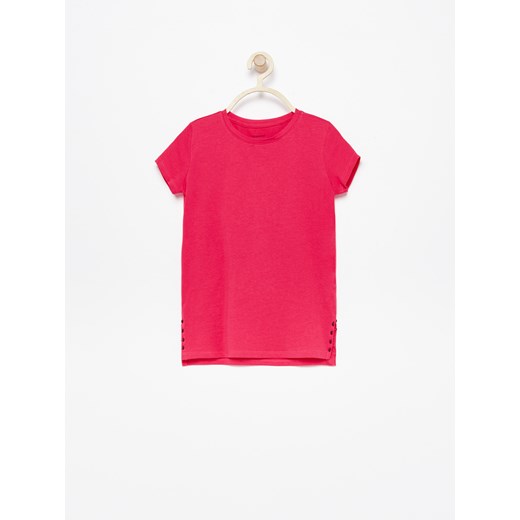 Reserved - T-shirt z bawełny organicznej - Różowy Reserved rozowy 128 
