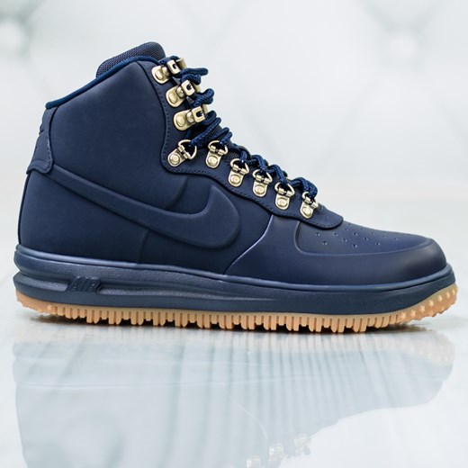 Buty zimowe męskie Nike niebieskie sznurowane 