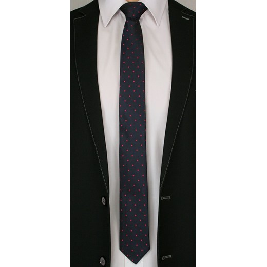 Krawat Angelo Di Monti w groszki 