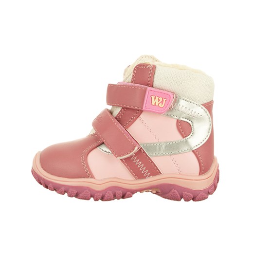 Różowe buty zimowe dziecięce Wojtyłko trzewiki 