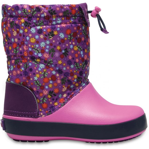 Crocs śniegowce Crocband Lodge Point Graphic Kids Amethyst/Party Pink 24,5 Darmowa dostawa na zakupy powyżej 289 zł! Tylko do 09.01.2020!