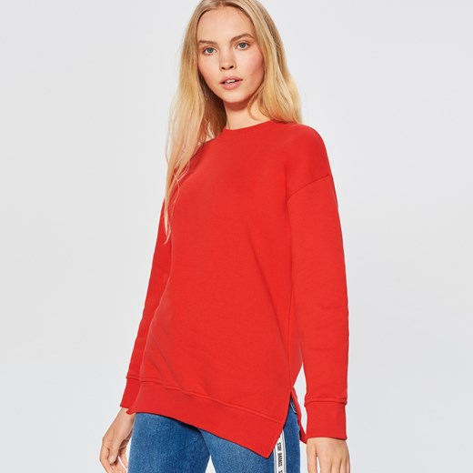 Cropp - Gładka bluza - Czerwony Cropp  L 