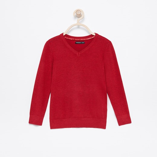 Reserved - Klasyczny sweter - Czerwony Reserved  122 