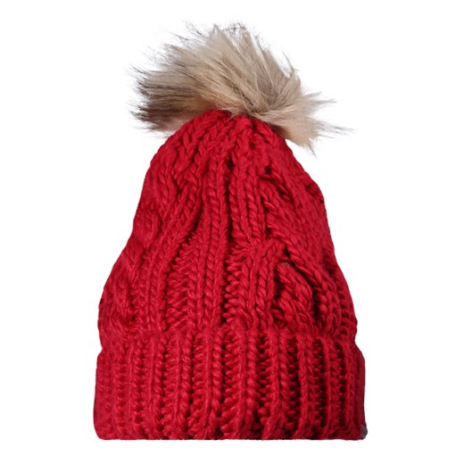 Czerwona czapka zimowa damska Hollister 