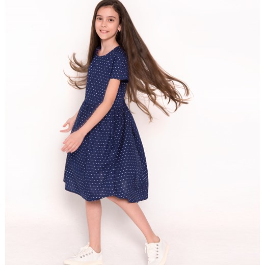 Sukienka z krótkim rękawem dla dziewczynki 9-13 lat