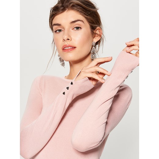 Mohito - Dopasowany sweter - Różowy