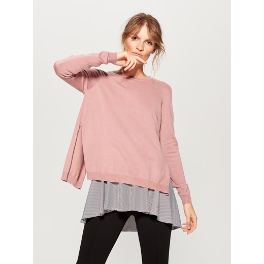 Mohito - Sweter z bluzką - Różowy