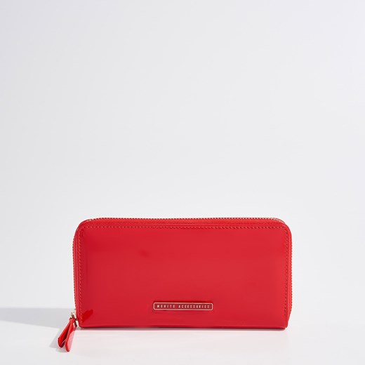 Mohito - Duży lakierowany portfel - Czerwony