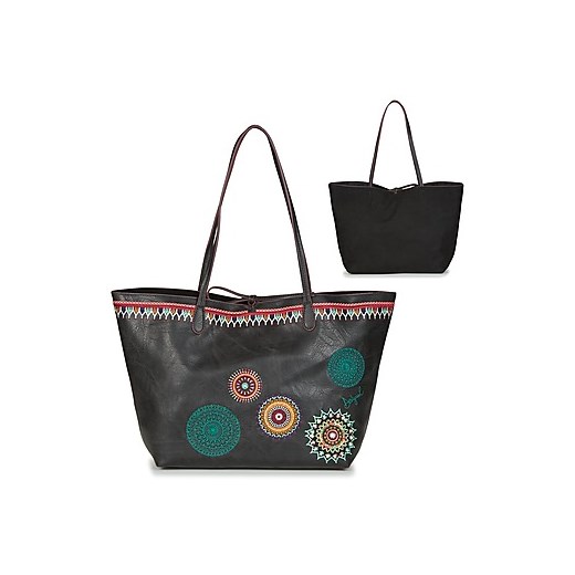 Shopper bag Desigual czarna bez dodatków casual 