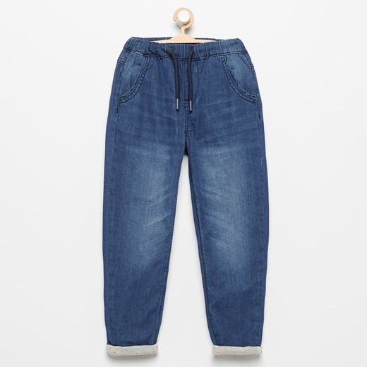 Spodnie chłopięce Reserved niebieskie jeansowe 