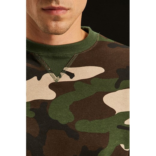 Bluza męska Dickies zielona moro w wojskowym stylu bawełniana 