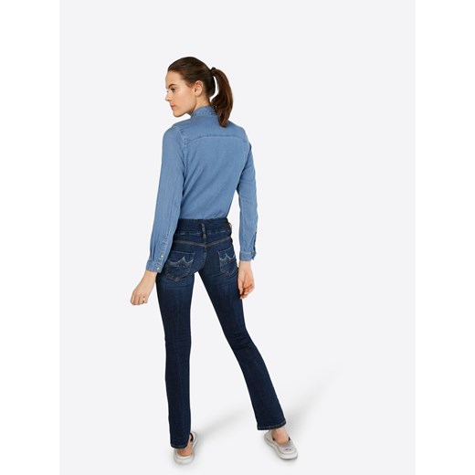 Niebieskie jeansy damskie Ltb bez wzorów 