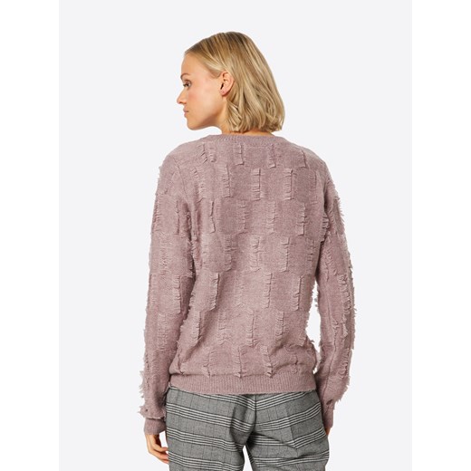 Object sweter damski różowy z okrągłym dekoltem 