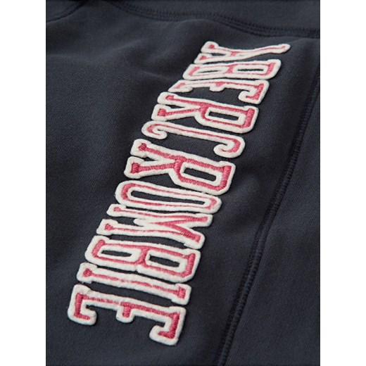 Spodnie sportowe Abercrombie & Fitch granatowe jesienne