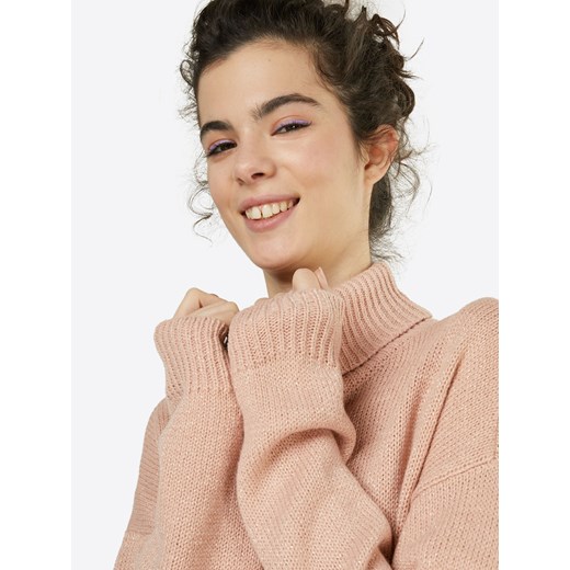 Sweter damski Vero Moda brązowy bez wzorów 