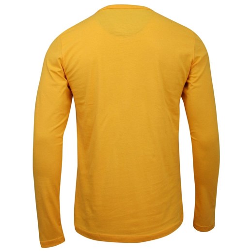 Musztardowy T-shirt (Koszulka) - Długi Rękaw, Longsleeve - Brave Soul, Męski, Żółty TSBRSAW18PRAGUEmustard  Brave Soul S JegoSzafa.pl