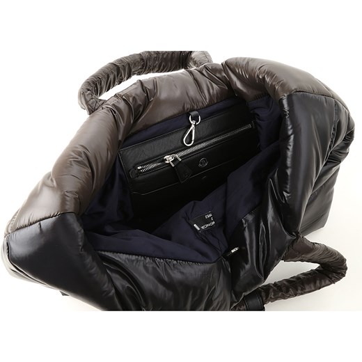 Shopper bag Moncler pikowana z breloczkiem