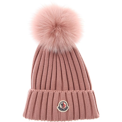 Czapka zimowa damska fioletowa Moncler 