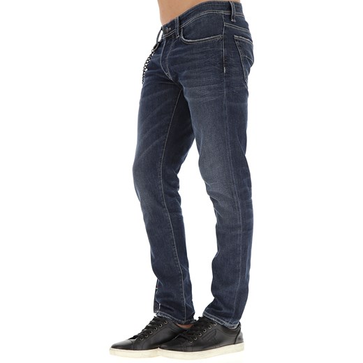 Jeansy męskie Tramarossa gładkie z jeansu 