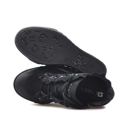 Sneakersy Carinii B4845-360 Czarne nubuk