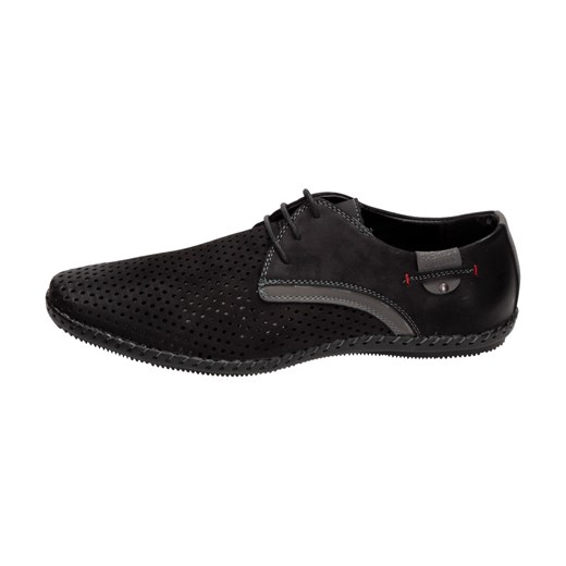 Czarne przewiewne buty męskie NOWACKI DM17-28