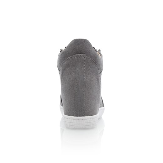 Sneakersy damskie Arturo Vicci na koturnie casual bez wzorów zamszowe sznurowane 