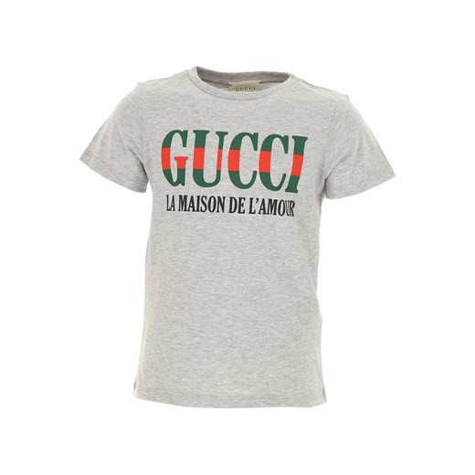 Gucci Koszulka Dziecięca dla Chłopców, Szary, Bawełna, 2019, 10Y 4Y 6Y Gucci  10Y RAFFAELLO NETWORK