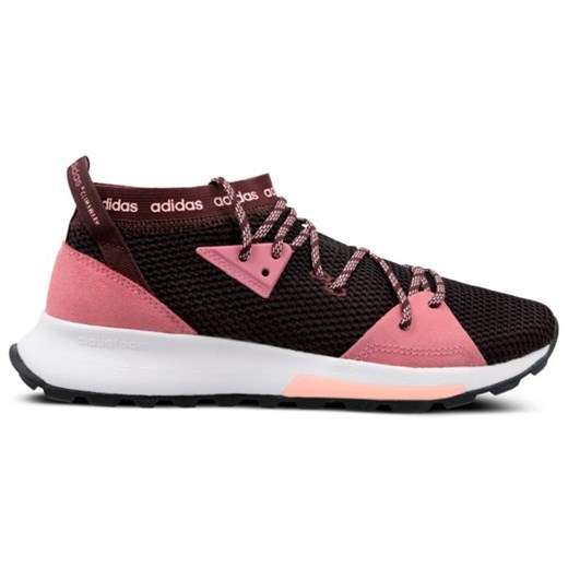 Adidas buty sportowe damskie różowe sznurowane na wiosnę bez wzorów 