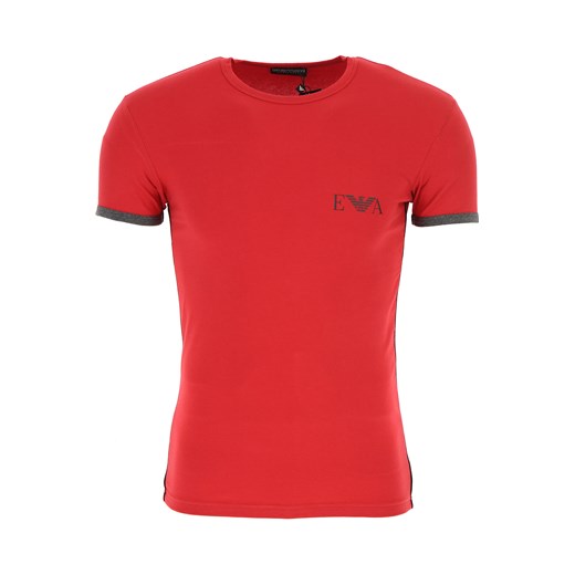 Emporio Armani Koszulka dla Mężczyzn, Czerwony, Bawełna, 2019, L M S XL  Emporio Armani XL RAFFAELLO NETWORK