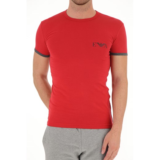 Emporio Armani Koszulka dla Mężczyzn, Czerwony, Bawełna, 2019, L M S XL Emporio Armani  L RAFFAELLO NETWORK