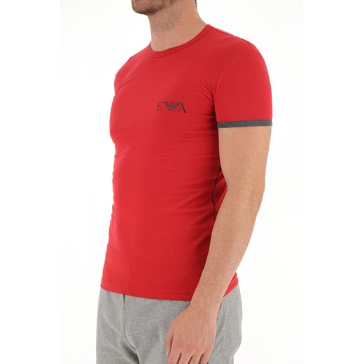 Emporio Armani Koszulka dla Mężczyzn, Czerwony, Bawełna, 2019, L M S XL Emporio Armani  XL RAFFAELLO NETWORK
