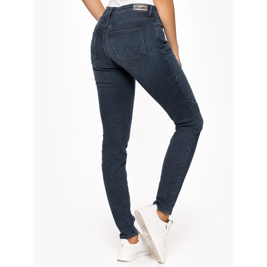 Wrangler jeansy damskie bez wzorów 